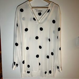 Ann Taylor LOFT Polka Dot Blouse